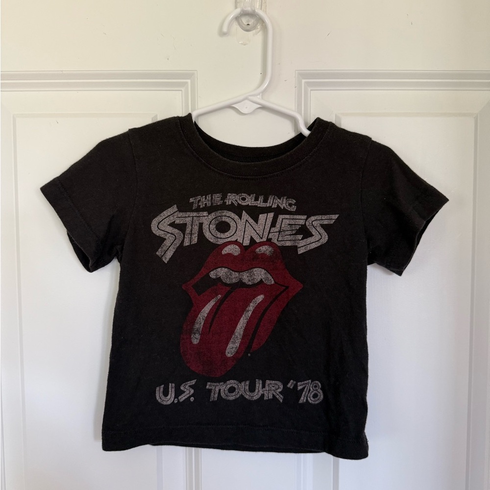 Rolling Stones Black and Red Short Sleeve Tee